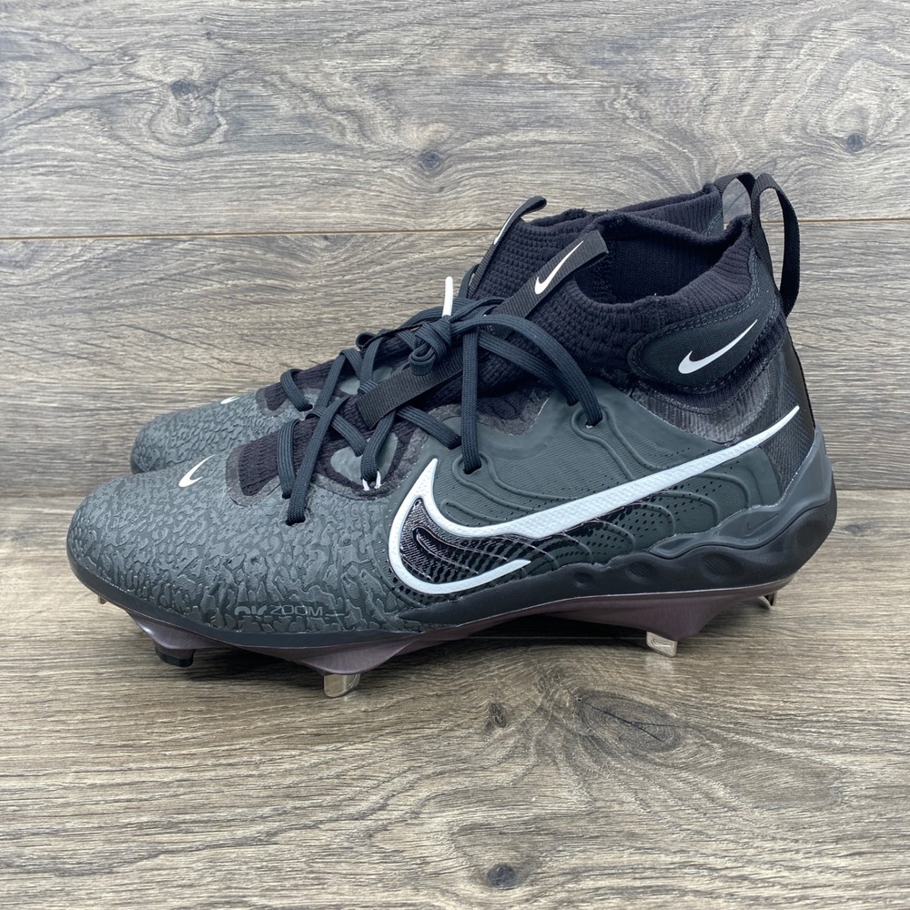 Nike Alpha Huarache NXT Baseball Cleats Mens 9 Black White DJ6517-001